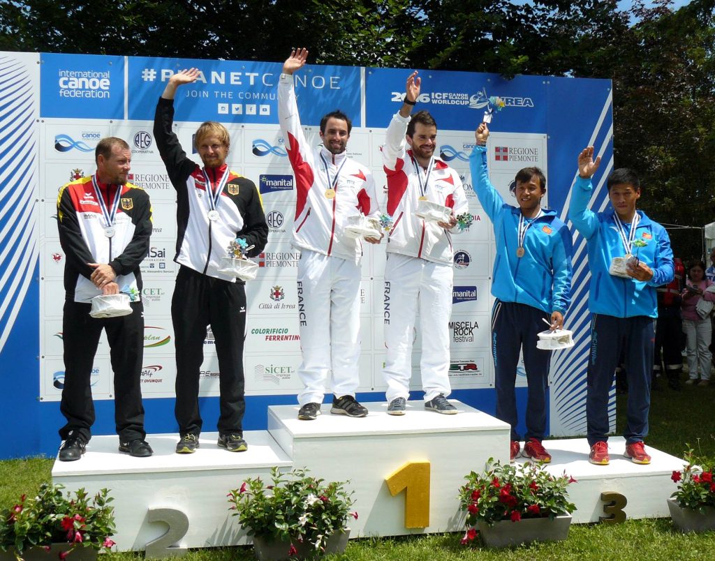 Hugo et Nico sur le podium