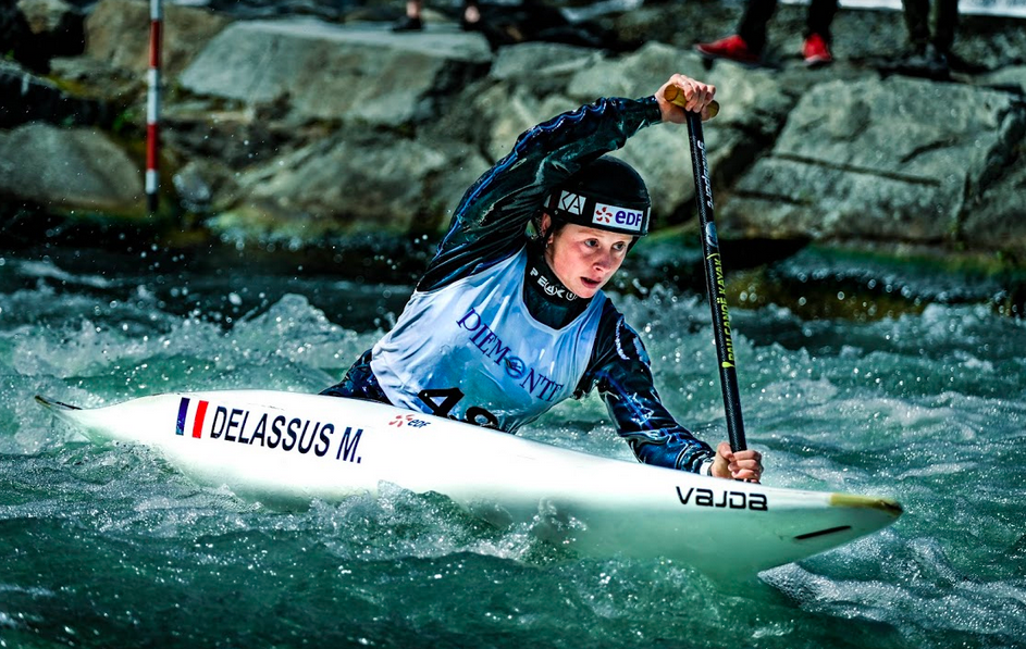 Marjorie Delassus le regard vers Tokyo aux Championnats d'Europe slalom